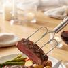 Four Needle Barbecue Fork Stainless Steel BBQ Grill Fork Grilling Tool Steak Fork  Camping