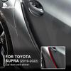 Real Soft Carbon Fiber Interior For Toyota Supra GR A90 A91 MK5 2019 2020 2021 2022 2023 2024 2025 Car LHD RHD Door Sticker
