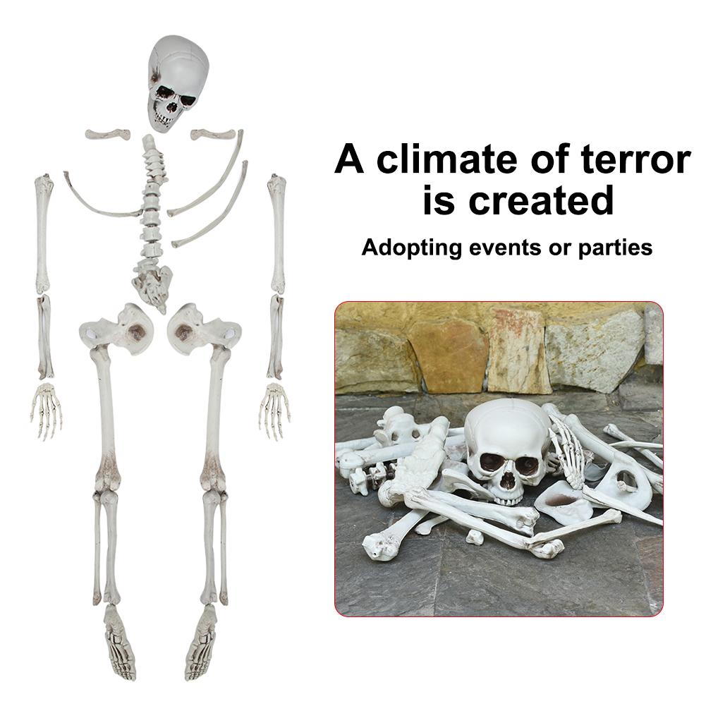Комната на Хэллоуин Дом с привидениями Бар Украшение Тело Террориста Череп Скелет 28 Частей Хитрый Реквизит