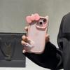 Милый силиконовый чехол с бантиком и кошачьими ушками для iPhone17 Air 16 16E 15 14 Pro Max 13 12 11 Plus, прозрачный ударопрочный жесткий акриловый бампер, задняя крышка