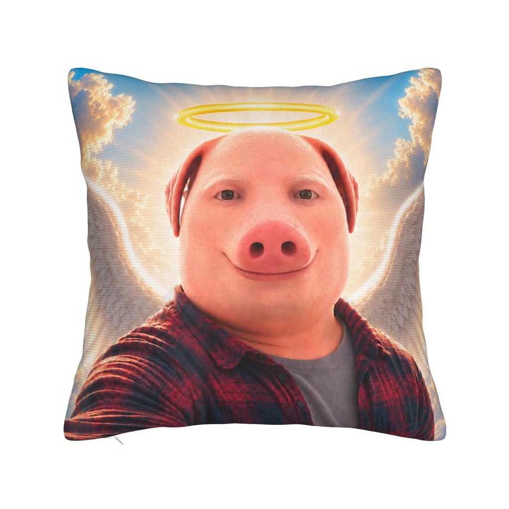 Angel John Pork Funny is Calling Phone Pillowcase Printing Polyester Cushion Cover Decoration Throw Pillow Case Cover Bed Square