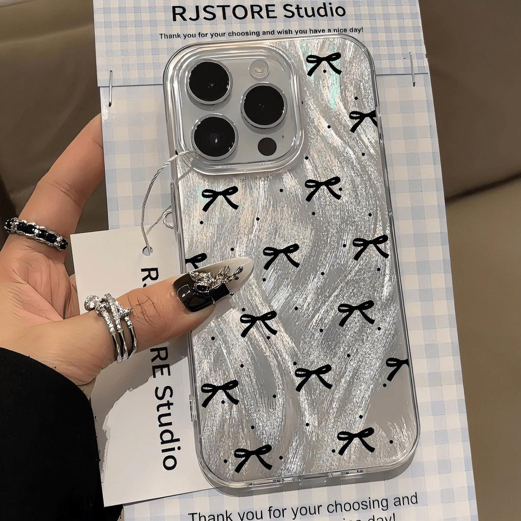 Polka Dot Butterfly Suitable for IPhone 15 Feather Yarn 12promax Apple 16 13 Simple 11 Hard Xs 17air