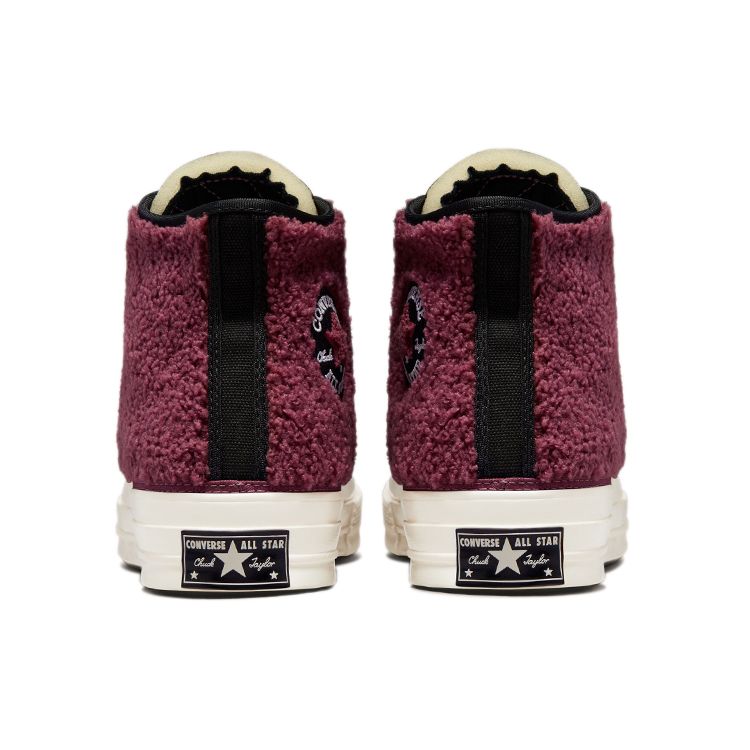 Converse Chuck 70 High Sherpa - Кроссовки унисекс Shadowberry Pink Black Egret 172007C