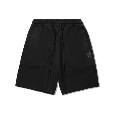 Li Ning X Джеки Чан Коллаборация Серия Кунг-фу Спортивные Минималистичные Однотонные Свободные Повседневные Шорты Мужские шорты Черные AKSV533-2