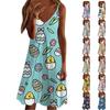 Women's Dress Casual Easter Print Slip Beach Skirt Sundress