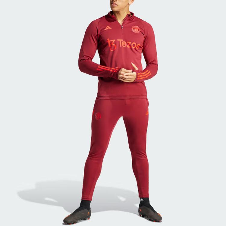 Adidas Манчестер Юнайтед Tiro 23 Тренировочный спортивный костюм Брюки мужские Брюки Красные IA7282