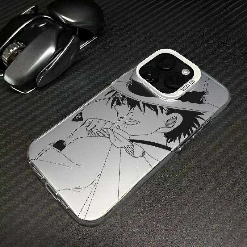 Kaitou Kidd для IPhone1 6pro Max 15plus Цвет Серебристый Мужской 14 Чехол для Мобильного Телефона 13 для Apple 12 Защитный Чехол