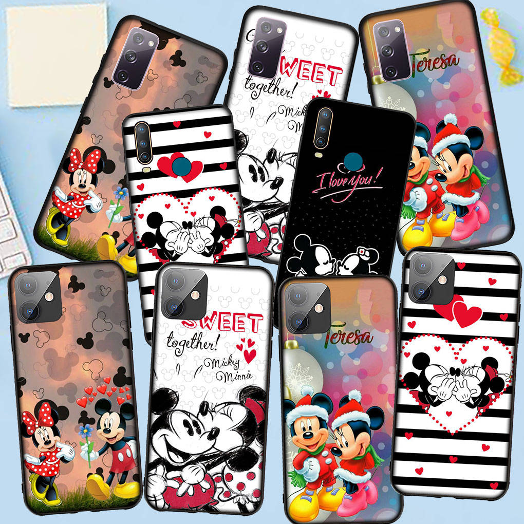 Чехол для телефона Samsung Galaxy S25 S24 S23 iPhone 16 15 Xiaomi Redmi Note 14 13 12 16E X 11 Pro Max OPPO Moto E15 Huawei Mickey Mouse Cute Minnie Cover