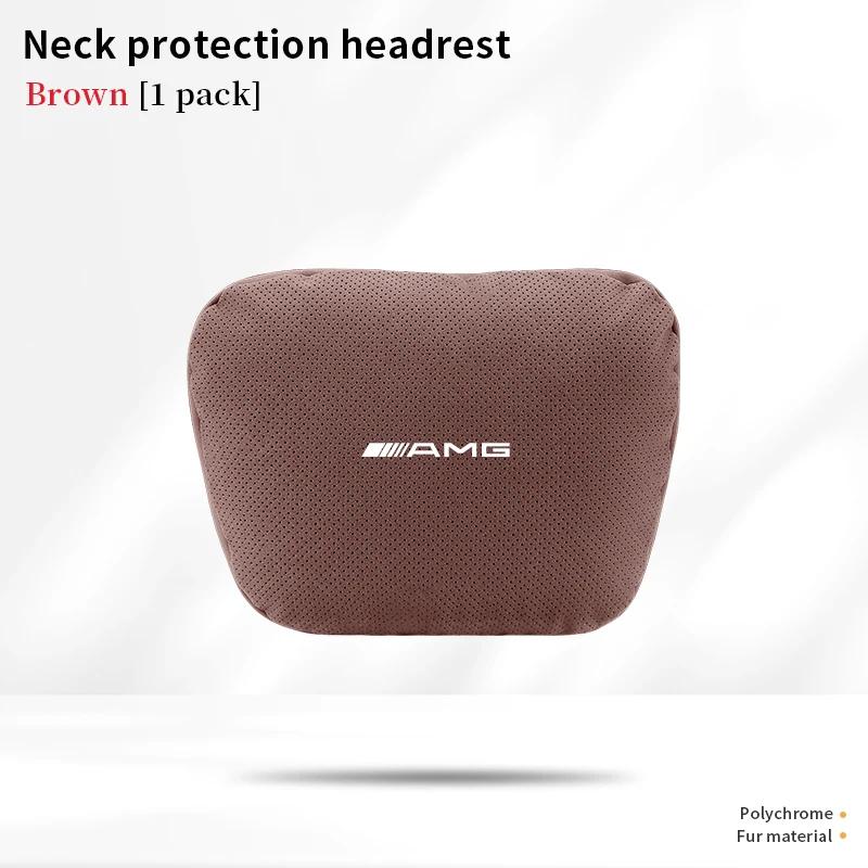 AABCY1 Mercedes Benz A B C E S Class AMG GLB GLC GLE CLA CLS SLC GLS A45 C43 Car Headrest Neck Support Lumbar Rest Cushion Neck Pillow