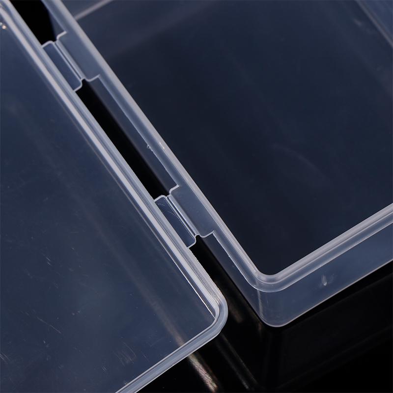 Small Semi-Transparent Plastic Cards Cases Folder Matte Flip-Top Jewelry Box Accessories Storage Organize Packaging Boxes