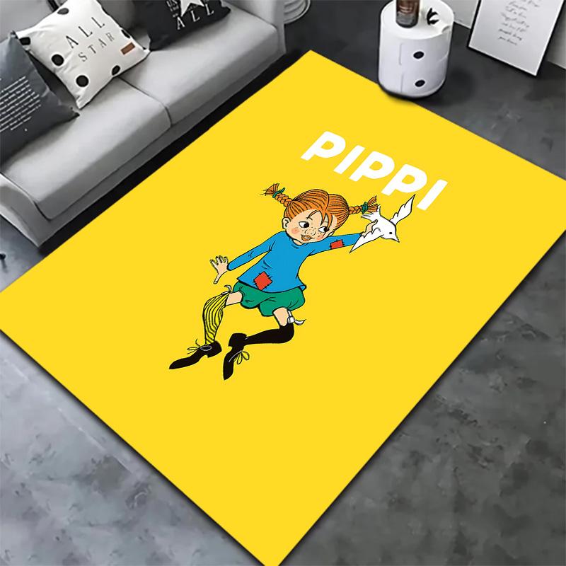 Pippi Carpet Rug For Living Room Bedroom Home Sofa Decoration Kids Play Nonslip Floor Mat