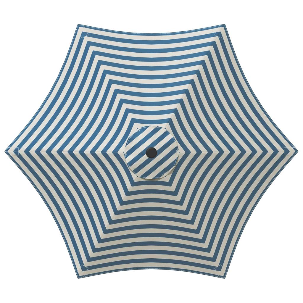 Garden Umbrella with Base 270 x 270 cm Polyester Rectangular