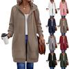 Women's Fashionable Loose-fitting Long-sleeved Casual Jacket With Zipper Hoodie