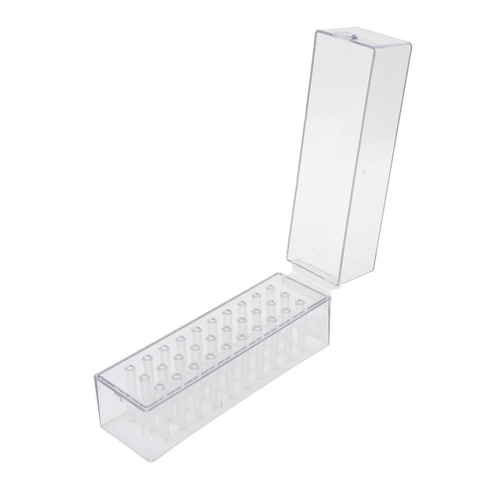 Dustproof Structure Nail Drill Bits Holder Stand Practical Storage For Daily Nail Art Tools