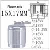 Aluminum Alloy D-Shaft Potentiometer Knob 15x17mm Volume Control