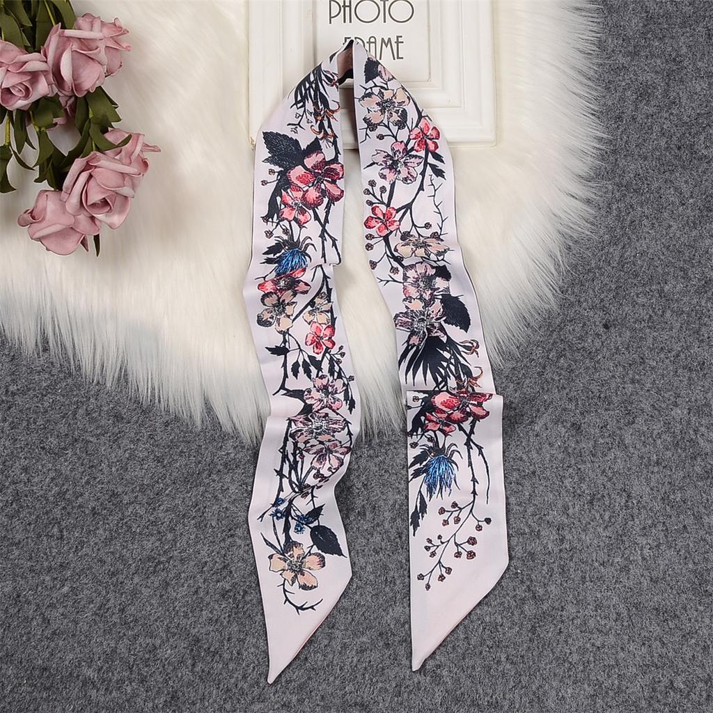 Fashion Print Hair Bands Long Hair Ribbon For Women Girls Bows Ponytail Holder Scarf Sweet Hair Accessories