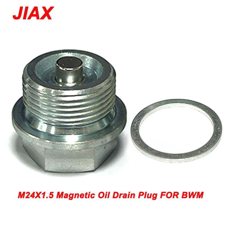 MAGNETIC OIL DRAIN PLUG M24 x 1.5 THREAD for BMW early manual transmission Silver
