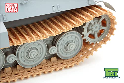 T-Rex Studio 1/35 Немецкие гусеницы Королевского Тигра времен Второй мировой войны, Ранняя модель, Тип 2, Детали пластиковой модели, TR85051, Цвет литья