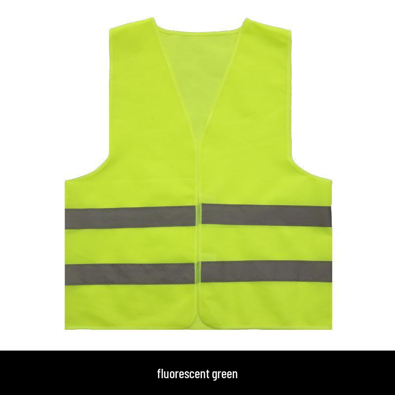 Reflective Multi-Pocket Safety Vest for Construction, Sanitation, and Traffic.