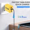 PD Total 65W Quick Charge 3.0 USB 4 порта быстрая зарядка настенное зарядное устройство адаптер для iPhone15 Samsung Xiaomi US/EU Plug