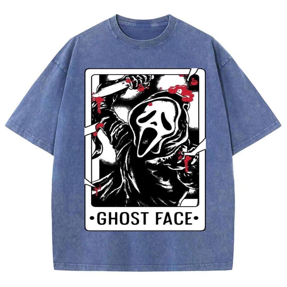 Футболка женская Scary Niche Grimace Print Wash, свободный хлопковый короткий рукав, унисекс, винтажный топ