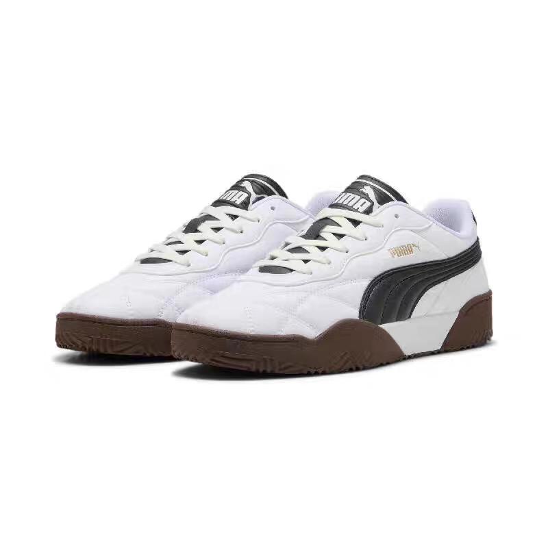Puma Удобные Кроссовки с Тонкой Подошвой Амортизирующие Легкие Низкие Кеды для Скейтбординга Унисекс Черно-Белые 397454-02