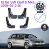 4 шт. Для Volkswagen VW Golf 6 2009 2010 2011 2012 2013 Mk6 5K Брызговики Защита от брызг Передние Задние Колеса Аксессуары