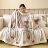 Yunjin Double-Sided Winter Fleece Blanket - Thick, Cozy Sofa Throw & Office Shawl
