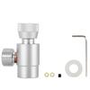 CO2 Filling Tank Cylinder Refill Adapter Connector Kit For SodaStream (Silver Without Meter)