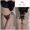 Women's Lace Sheer Bow Lace Up Low Rise Briefs Accessory