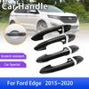 Carbon Fiber Door Handle Cover Fit for Ford Edge MK2 Endura Edge Plus 2015~ Car Exterior Style Accessories Sticker 2016