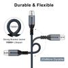 Twozoh Профессиональный XLR Кабель Плетеный Сбалансированный XLR Папа на XLR Маму HiFi Аудио Микрофонный Кабель Счет 0.3М 3-контактный (Квалифицированный Доступен)