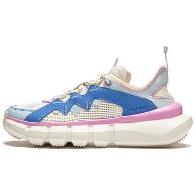 Li Ning Wu Dao 2.3 Удобные дышащие амортизирующие прочные низкие повседневные туфли для повседневной носки женские кроссовки синего, белого, розового цвета ABCU022-2