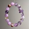 High-End Amethyst & Kunzite Crystal Bracelet: Purple Energy for Attracting Wealth