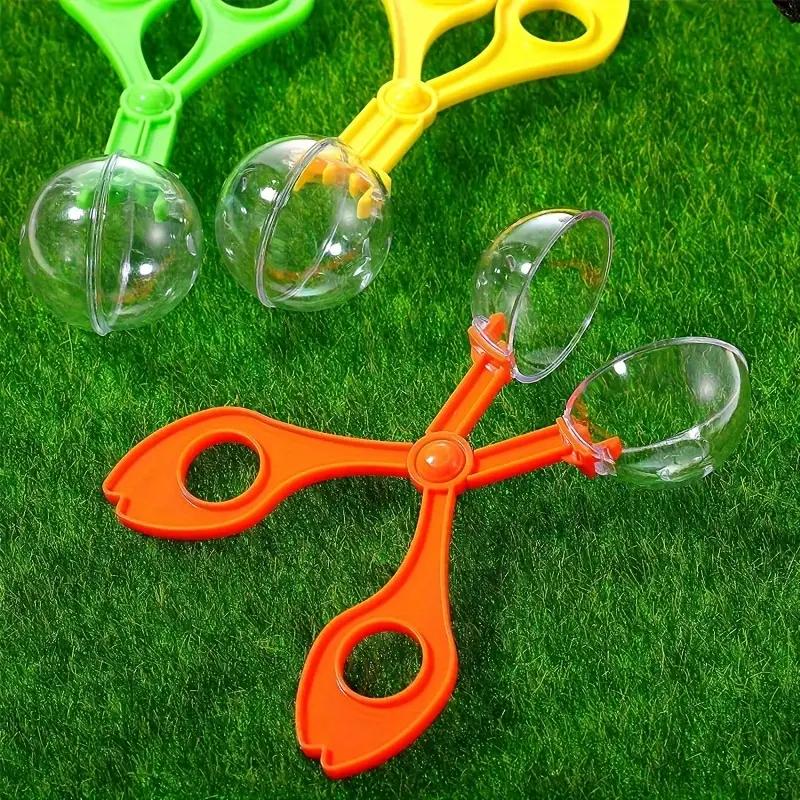 Bug Insect Catcher Scissors Tongs Tweezers Scooper Clamp Kids Toy Cleaning Tool