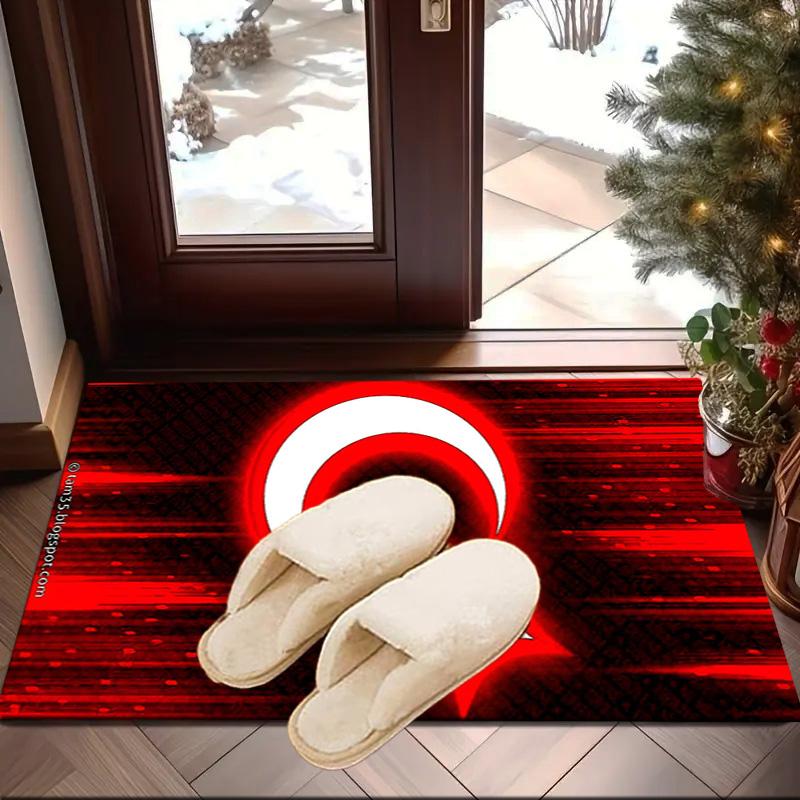 Turkish Flag Design Area Rug Office rug, Chair Rug, Decor Carpet Livingroom bedroom Mat, Large Size Fan gifts Christmas gifts