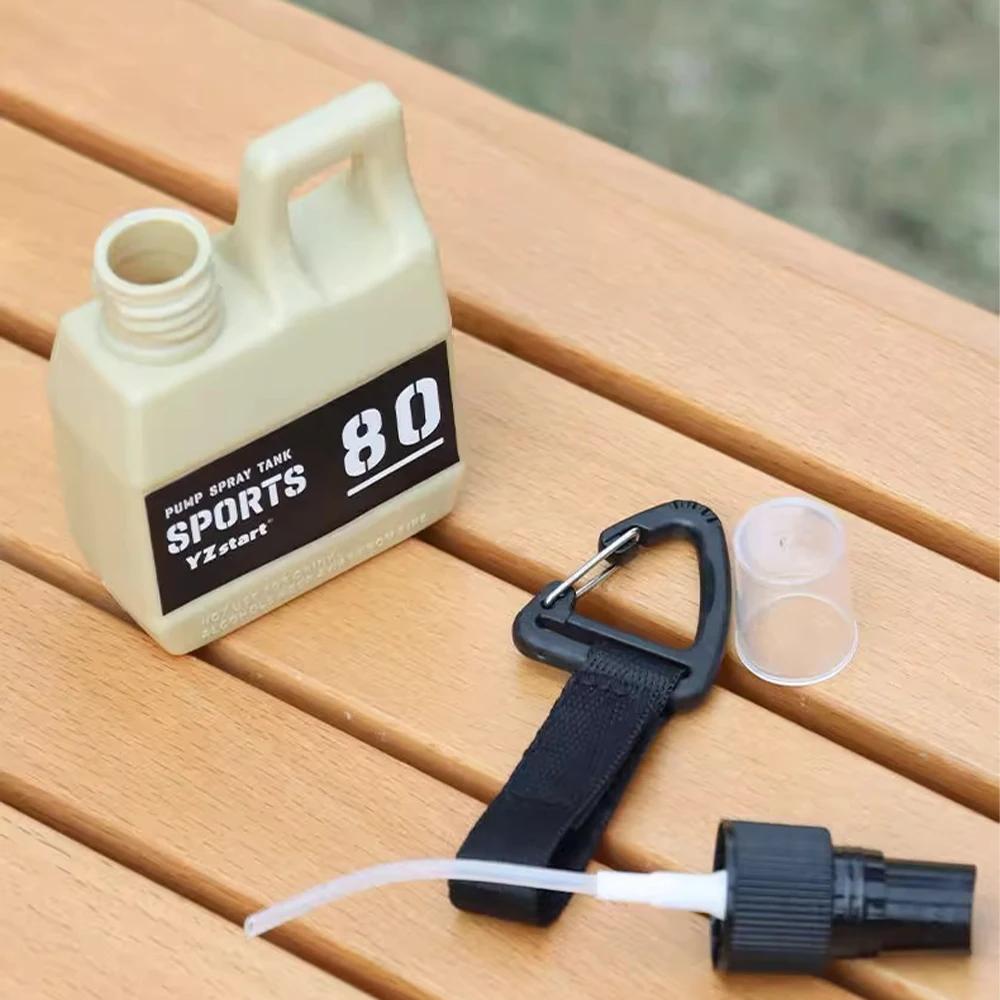 80ml Spraying Bottle Camping Hiking Spray Bottle Travel Outdoor Sprayer Bottle Press Hook Up Fine Mist Spray Head Magic Strap