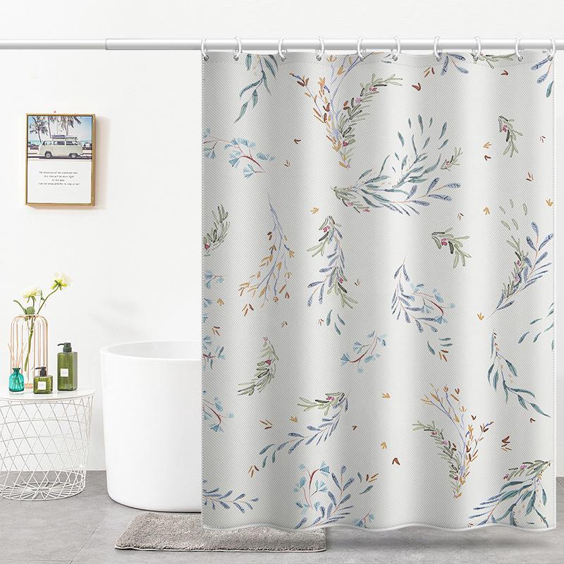 Утолщенная водонепроницаемая занавеска для ванной комнаты, устойчивая к плесени, занавеска для душа, занавеска для душевой перегородки, занавеска для душа, занавеска для ванной комнаты, бесплатная перфорация