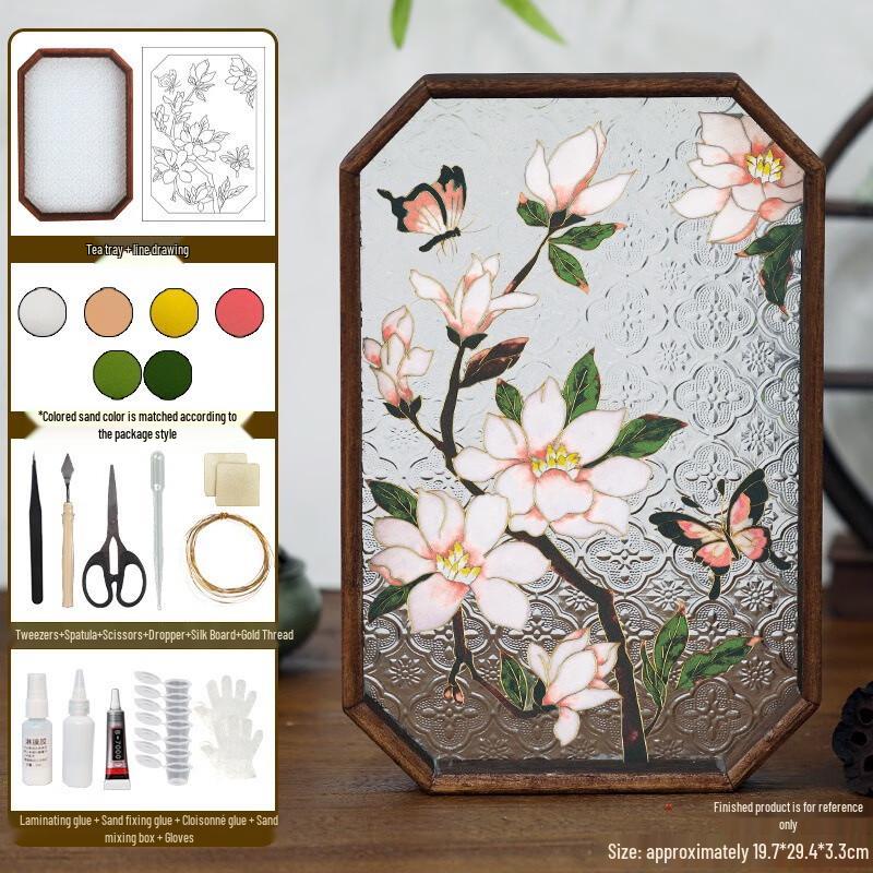 Набор для творчества B.Y.K Эмаль перегородчатая Живопись Поднос для чая