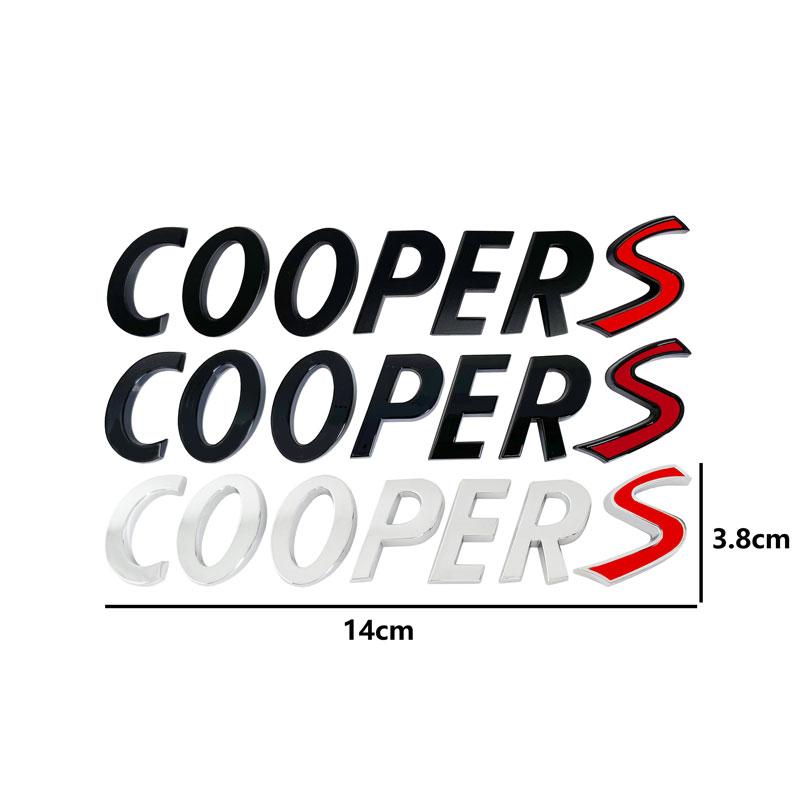 1 шт. 3D металлический S логотип передняя решетка эмблема SD значок автомобиля задний бампер наклейка на багажник для Cooper S логотип F55 F56 F60 R55 R56 R60