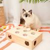 Cat Toys Interactive Whack-a-mole Solid Wood Toys for Indoor Cats Kitten Catch Mice Game