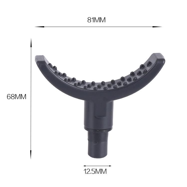 12,5 мм Насадка-миорелаксант для фасциального пистолета: Металл и АБС ПП Домашний фитнес Массажная палка Аксессуар.