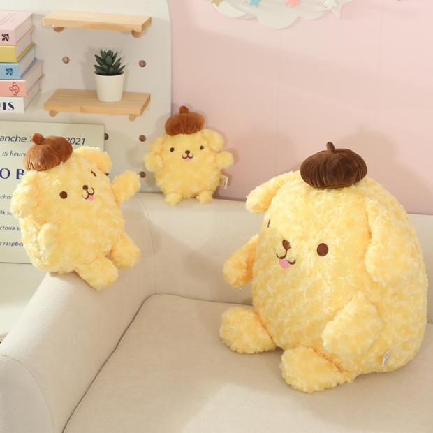 Японские Аниме Аксессуары Sanrio Кукла Пом Пом Пурин Мягкие Набивные Аниме Плюшевые Игрушки Помпомпурин Плюшевая Игрушка Диван Кровать Домашний Декор Подарки