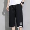Летние мужские универсальные повседневные шорты Koreon, уличная одежда, модные мешковатые брюки с эластичной резинкой на талии цвета хаки, черные, зеленые, большие размеры, капри, 8XL