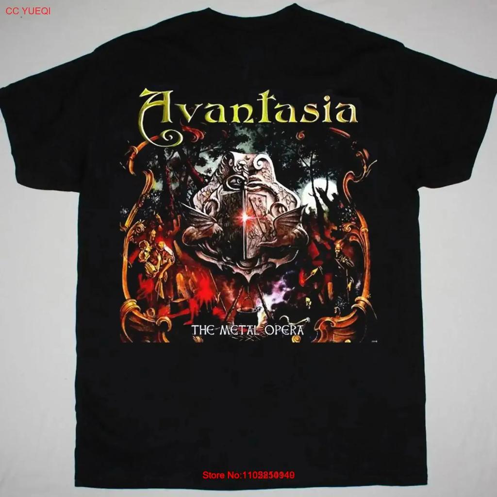 Редкая футболка Avantasia The Metal Opera Хлопок Черный Мужская S до 5XL Для фанатов HN848 Винтажная Стирка Растянутая Homme Немного Уличный стиль