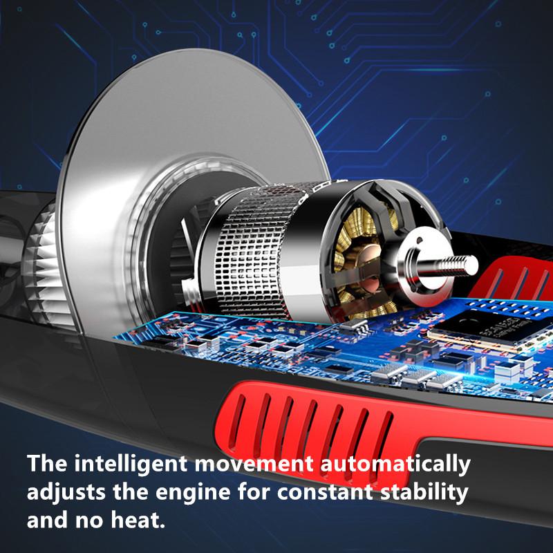 Портативный автомобильный пылесос двойного назначения для сухой и влажной уборки, 12 В, 120 Вт, с моющимся светодиодным фильтром HEPA