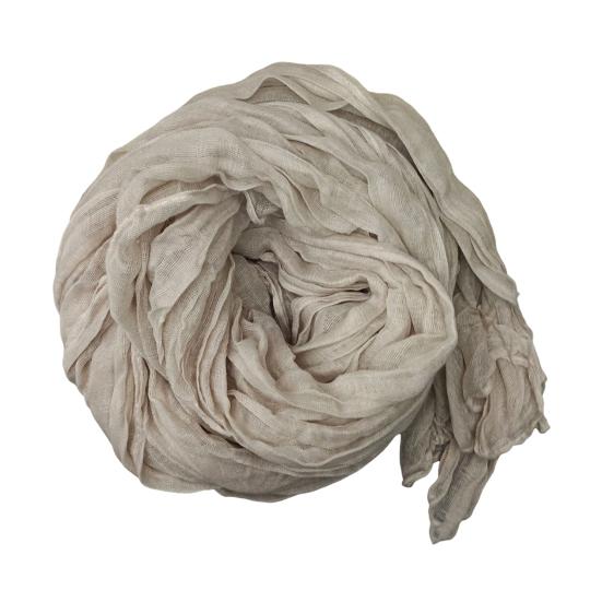 Women Scarf Solid Color Pleated Long Scarf Retro Autumn Winter Warm Long Scarf Soft Vintage Inspired Scarf