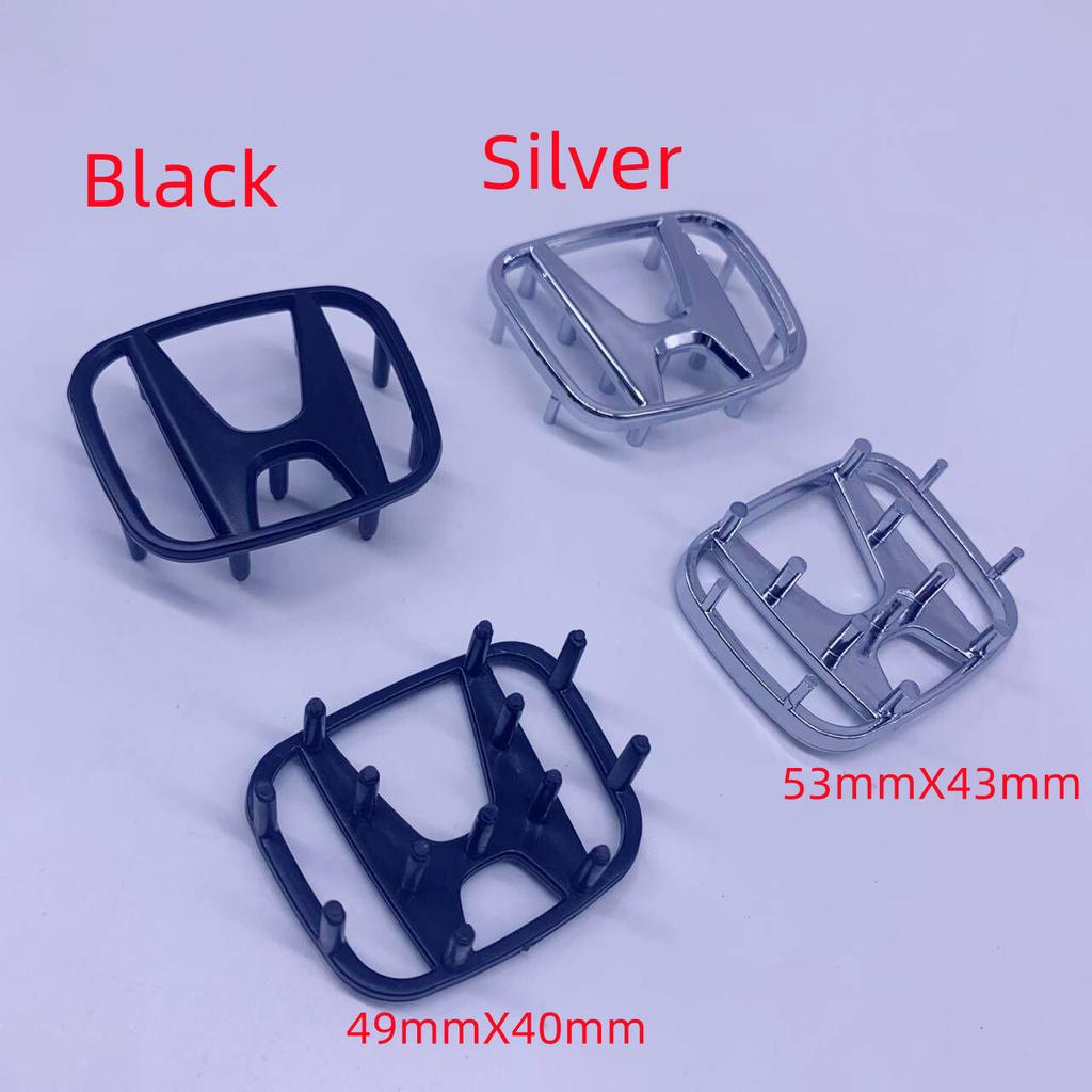 TMBCU1 1PCS Honda Steering Wheel Center Emblem 40mmx49mm 43mmx53mm Compatible with Accord Odyssey Inspire Amaze Vezel Car Interior Badg