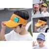 Toddler Sun Protection Cap With Breathable Polyester And Curved Visor For Outdoor Travel And Cycling