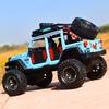 Новый 1:24 Jeep Wrangler Rubicon Модель пикапа из сплава, литая под давлением, игрушечная модель внедорожника, коллекция со звуком и светом, детский подарок
